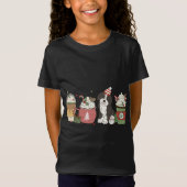 T-Shirt Sheepadoodle Café Latte hiver Noël Chien Maman (Devant)