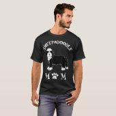 T-shirt Sheepadoodle Maman Chiot Mignonne Animaux Animaux (Devant entier)