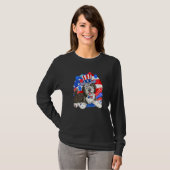 T-shirt Sheepadoodle Patriote Oncle Sam 4 Juillet Ameri (Devant entier)