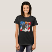 T-shirt Sheepadoodle Patriotic Merica 4th Of July American (Devant entier)