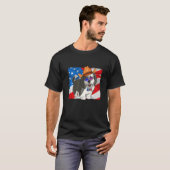 T-shirt Sheepadoodle Patriotic Merica 4th Of July American (Devant entier)