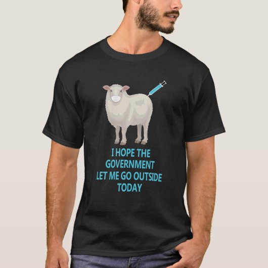 T-shirt Sheeple Sheeple Anti Vaccine Vax Masque Mandat (Devant)
