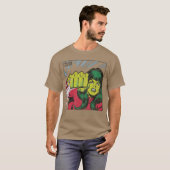 T-shirt SheHulk Bande Dessinée Panel ami (Devant entier)
