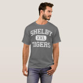 T-shirt Shelby - tigres - lycée - Shelby Michigan (Devant entier)