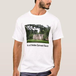 T-shirt sheldon, ruines d'église épiscopale de Sheldon