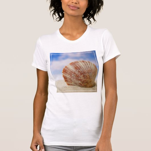 T-shirt Shell étayé dans le sable (Devant)