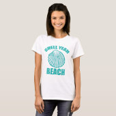 T-shirt Shell Ouais Beach (Devant entier)