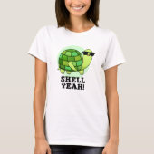 T-shirt Shell Ouais Funny Tortoise Pun (Devant)