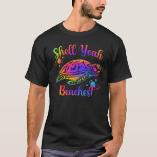 T-shirt Shell Ouais Plages Tie Dye Turtle Shell Ouais