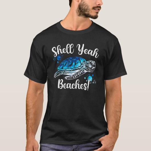 T-shirt Shell Ouais Plages Tie Dye Turtle Shell Ouais (Devant)