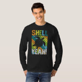 T-shirt Shell Ouais Turtle Jour des terres World Planet Da (Devant entier)
