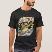 T-shirt Shell ouais Turtle Surfing (Devant)