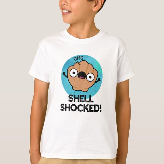 T-shirt Shell Shocky Funny Seashell Pun (Devant)