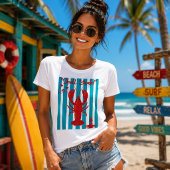 T-shirt "Shell Yeah!" Nautical Red Lobster Coastal Summer