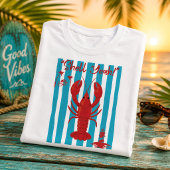 T-shirt "Shell Yeah!" Nautical Red Lobster Coastal Summer