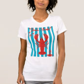 T-shirt "Shell Yeah!" Nautical Red Lobster Coastal Summer (Devant)