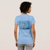 T-Shirt (ShellFlowerOnBlue) RFPMDesign ©️ 2012 (Achterkant volledig)