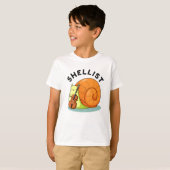 T-shirt Shellist Funny Snail Cello Pun (Devant entier)