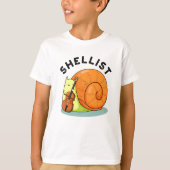 T-shirt Shellist Funny Snail Cello Pun (Devant)
