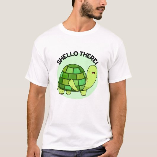 T-shirt Shello There Funny Tortoise Pun (Devant)