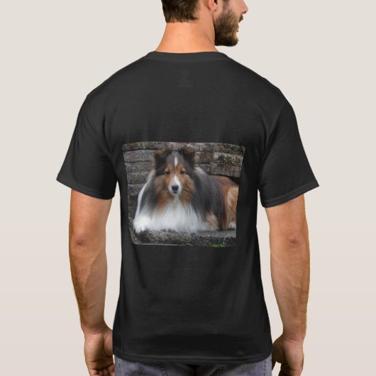 T-shirt Sheltie à deux côtés (Dos)