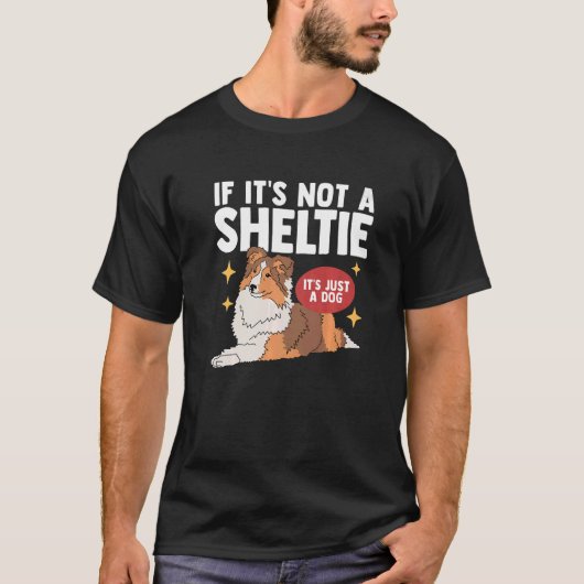 T-shirt Sheltie Chien Propriétaire Shetland Sheepdog Shelt (Devant)