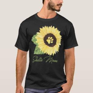 T-shirt Sheltie Mom Shetland Sheepdog Mama Amoureux des ch