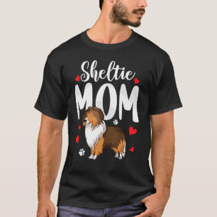 T-shirt Sheltie Mom Shetland Sheepdog Propriétaire Chien M
