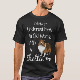 T-shirt Sheltie Old Woman et Sheltie Sheltie Maman