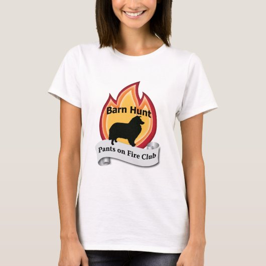T-shirt Sheltie - pantalon sur le feu (Devant)