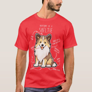 T-shirt Sheltie Shetland Sheepdog Anatomie 4