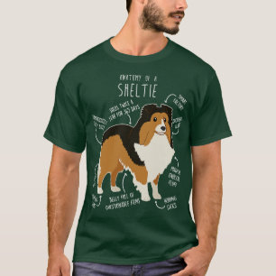 T-shirt Sheltie Shetland Sheepdog Anatomie 6