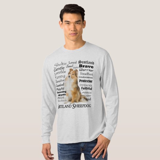 T-shirt Sheltie Traits (Devant entier)