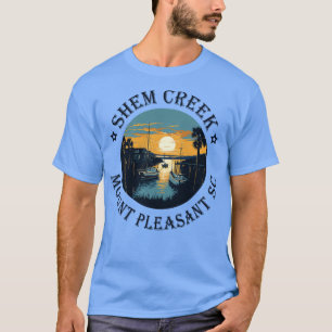 T-shirt Shem Creek Sunset Mount Pleasasant SC