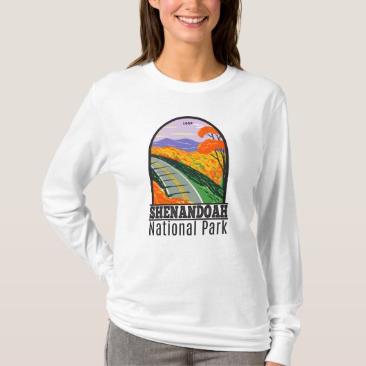 T-shirt Shenandoah National Park Skyline Drive Virginia T- (Devant)