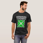 T-shirt Shenanigans Coordinator Funny St Patricks Day Teac (Devant entier)