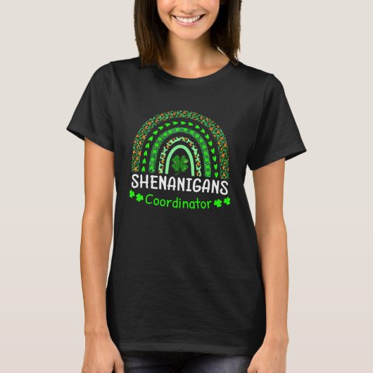 T-shirt Shenanigans Coordinator Matching Teacher St Patric (Devant)