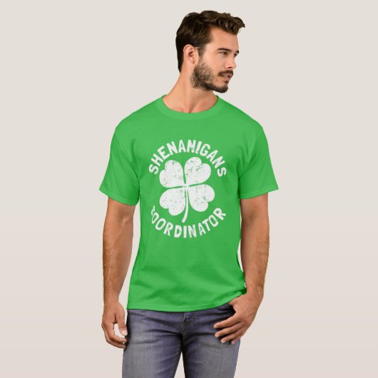 T-shirt Shenanigans Coordonnateur Funny Enseignant St Patr (Devant entier)