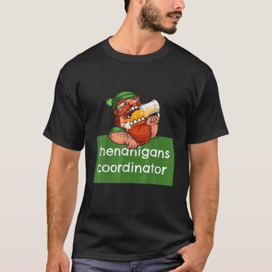 T-shirt Shenanigans Coordonnateur Jour de la Saint Patrick (Devant)