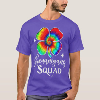 T-shirt Shenanigans Squad Funny Irish Tie Dye St Patrick's
