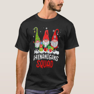 T-shirt Shenanigans Squad Gnomes de Noël Pyjamas Famille