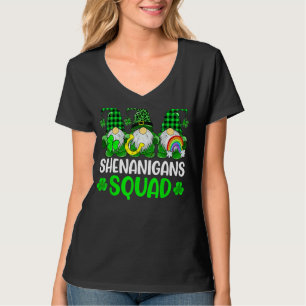 T-shirt Shenanigans Squad Gnomes Rainbow Shamrock St Part