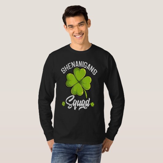 T-shirt Shenanigans Squad Happy St Patricks Lucky Irish Wo (Devant entier)