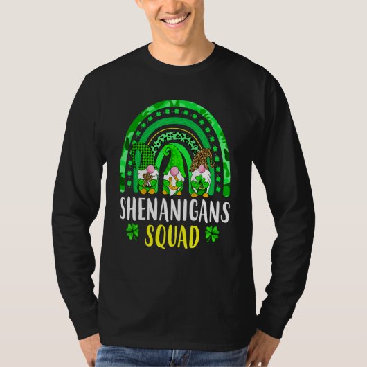 T-shirt Shenanigans Squad Irish Gnomes Rainbow St Patrick' (Devant)