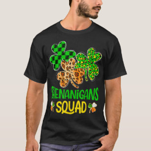 T-shirt Shenanigans Squad Irish Shamrock Plaid St Patricks