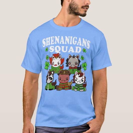 T-shirt Shenanigans Squad Jour de la Saint Patrick Chibi H (Devant)