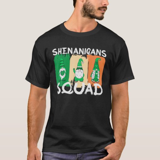 T-shirt Shenanigans Squad Jour de la Saint Patrick Gnomes (Devant)