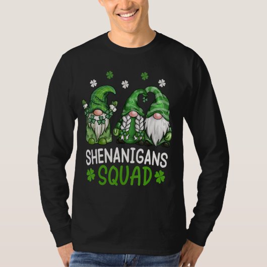 T-shirt Shenanigans Squad Jour de la Saint Patrick Gnomes (Devant)