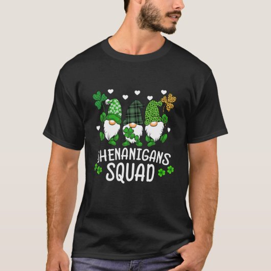 T-shirt Shenanigans Squad Jour de la Saint Patrick Gnomes (Devant)