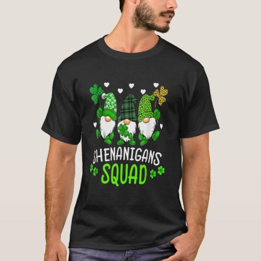 T-shirt Shenanigans Squad Jour de la Saint Patrick Gnomes (Devant)